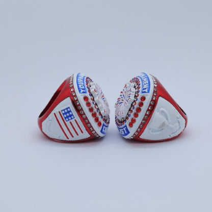 Tournament Champion and Finalist Ring USA Red White and Blue - Red Body
