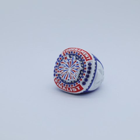 Tournament Champion and Finalist Ring USA Red White and Blue - Blue Body