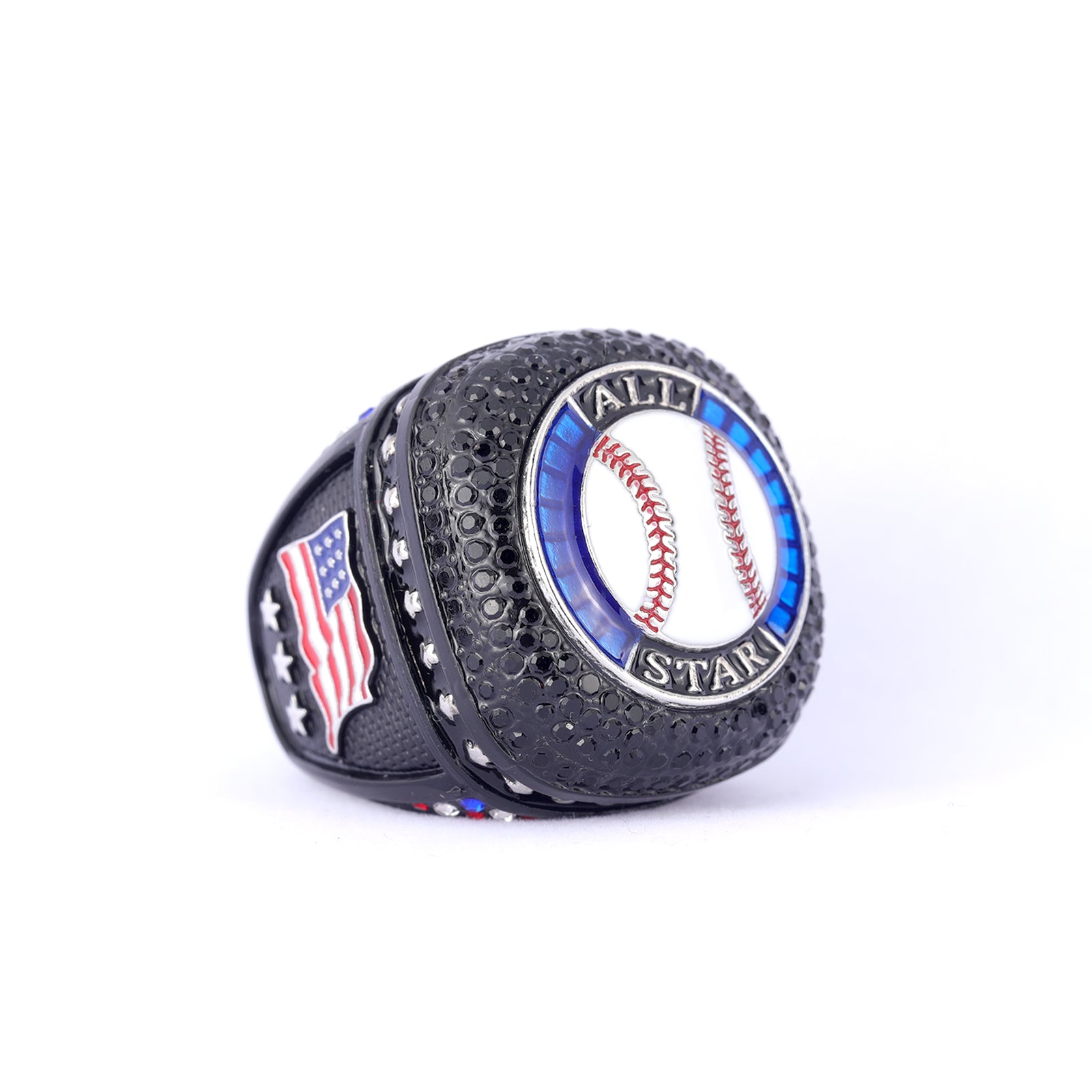 All-Star Baseball Ring – Black & Blue Edition