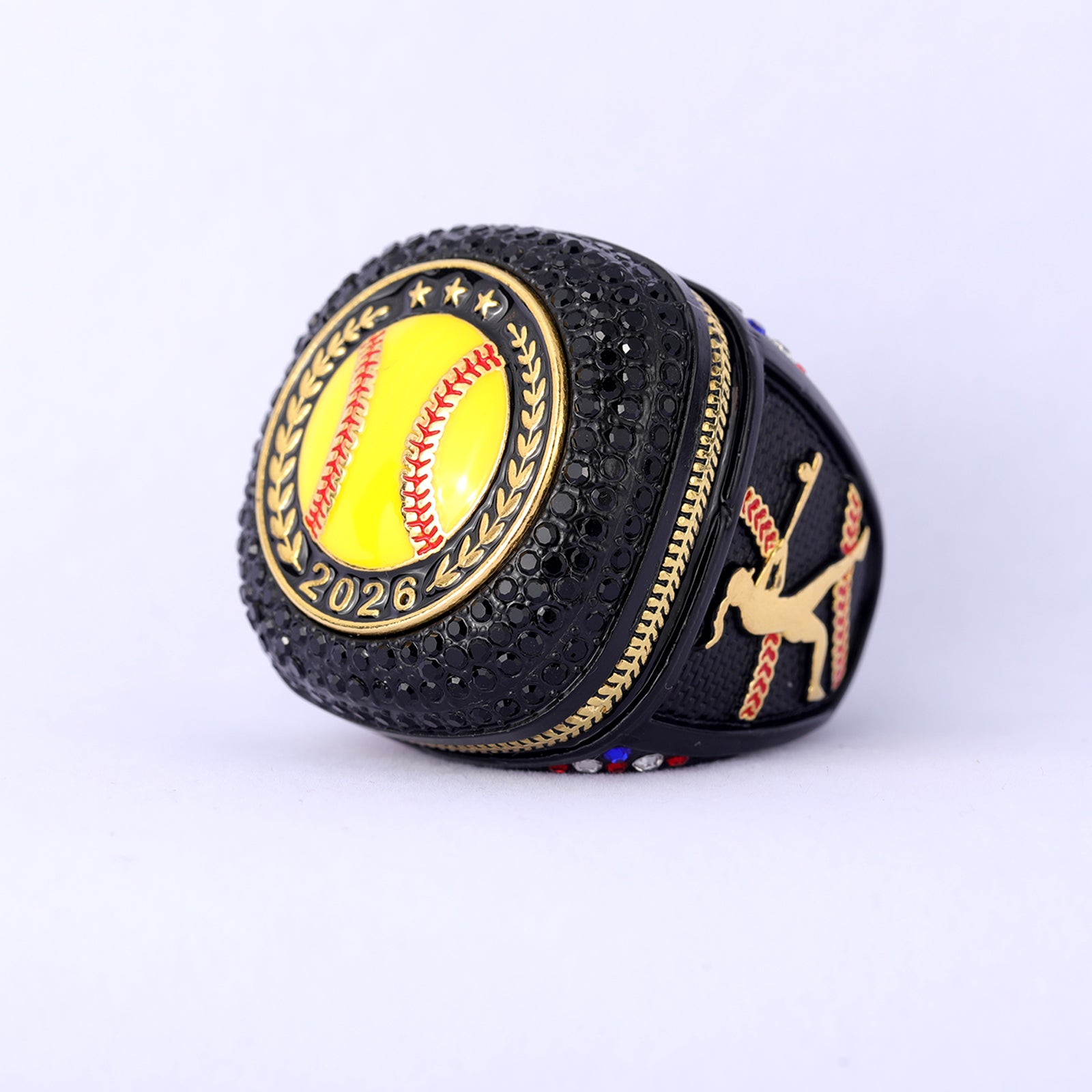 Youth League Softball Ring – Black Ice Gold Edition