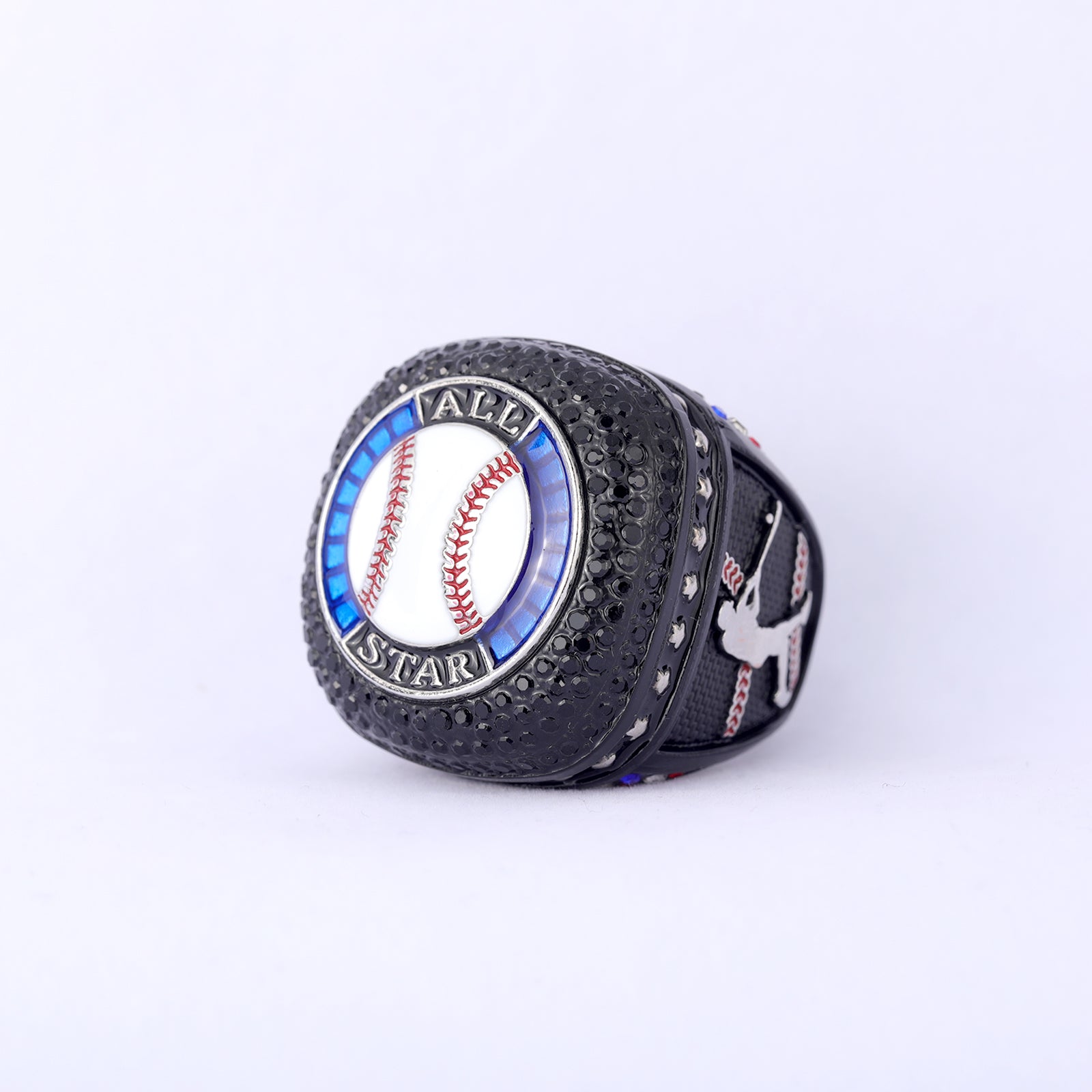 All-Star Baseball Ring – Black & Blue Edition