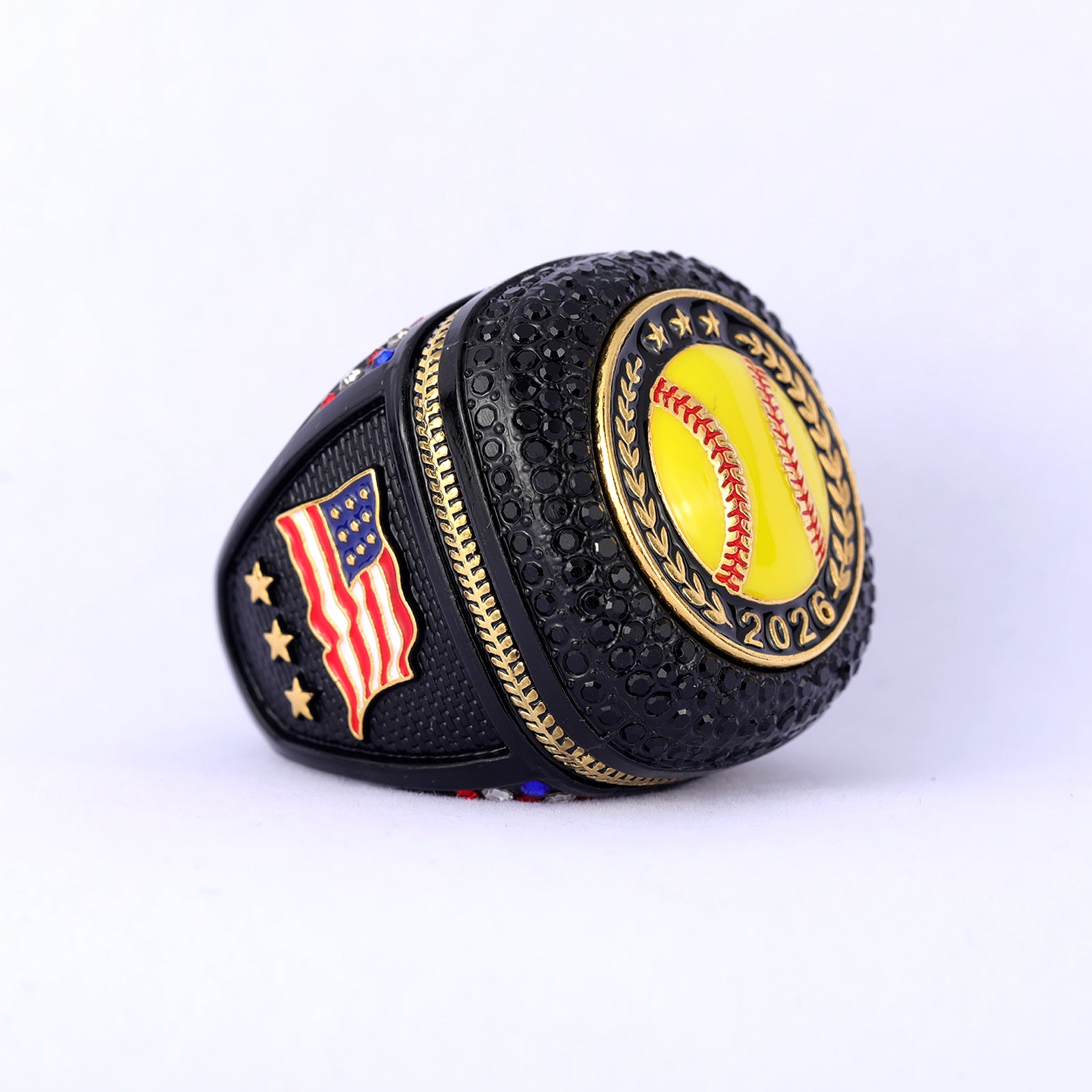 Youth League Softball Ring – Black Ice Gold Edition