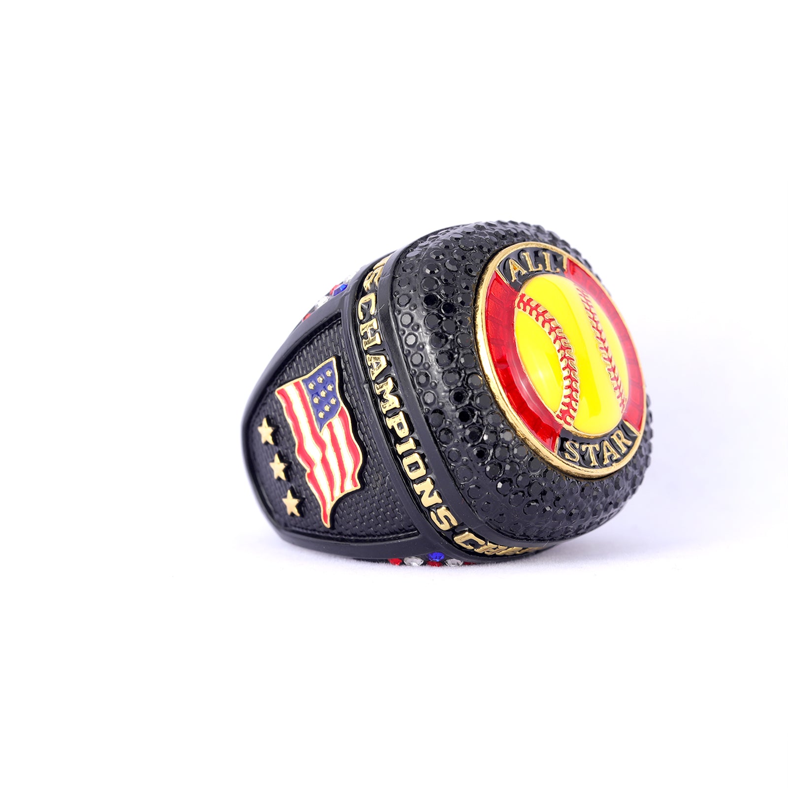 Youth League Softball Ring – Black Ice Gold Edition