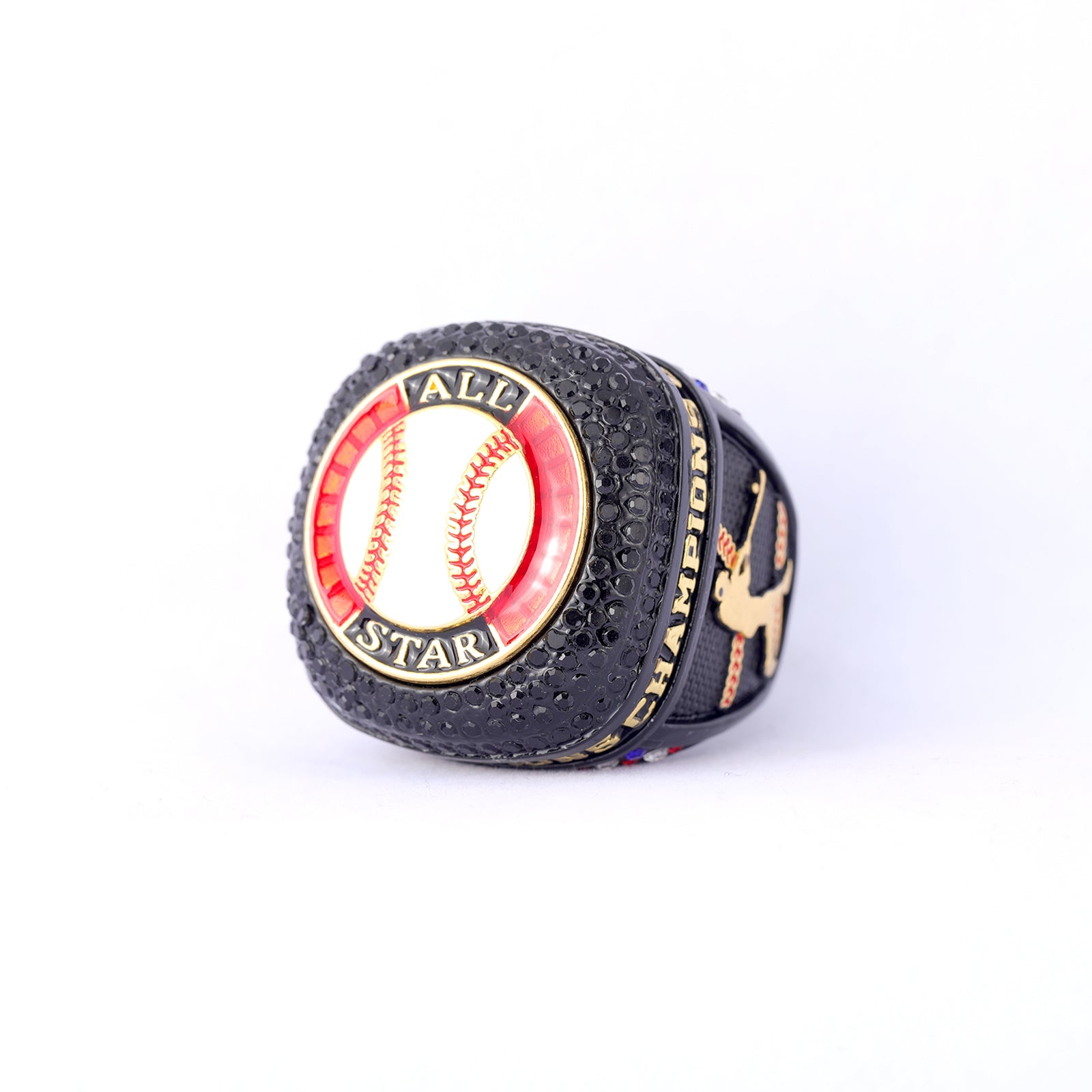 All-Star Baseball Ring – Black & Red Edition