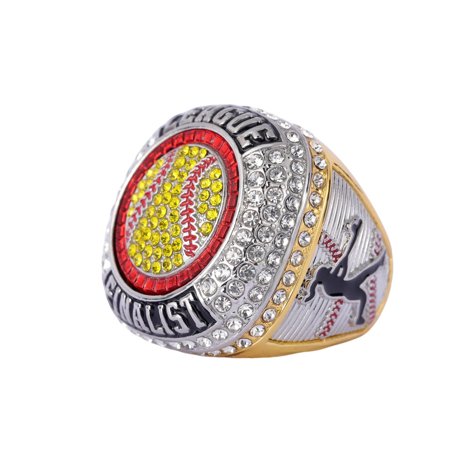 2026 Softball Finalist Ring – Silver & Gold Finish | League Award Ring