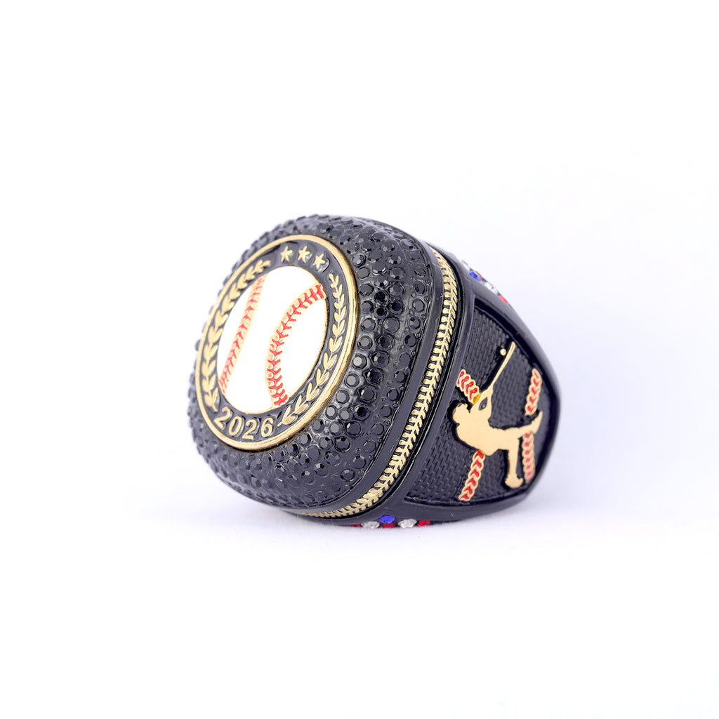 2026 Championship Baseball Ring – Black & Gold Edition