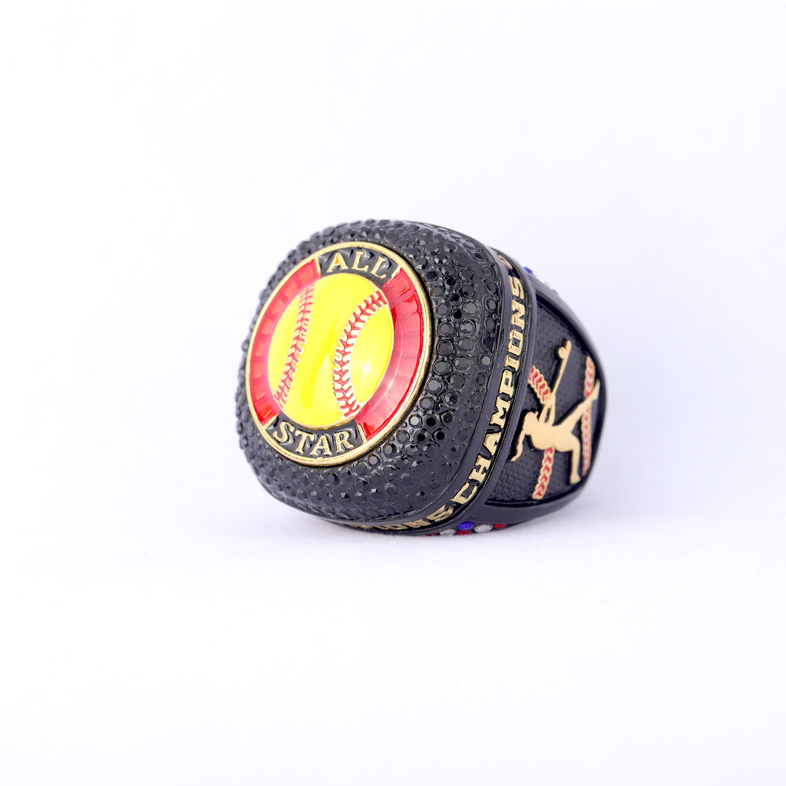 Youth League Softball Ring – Black Ice Gold Edition
