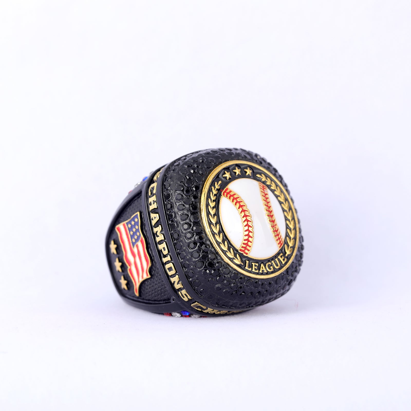 Youth League Champion Baseball Ring – Black Ice Gold Classic