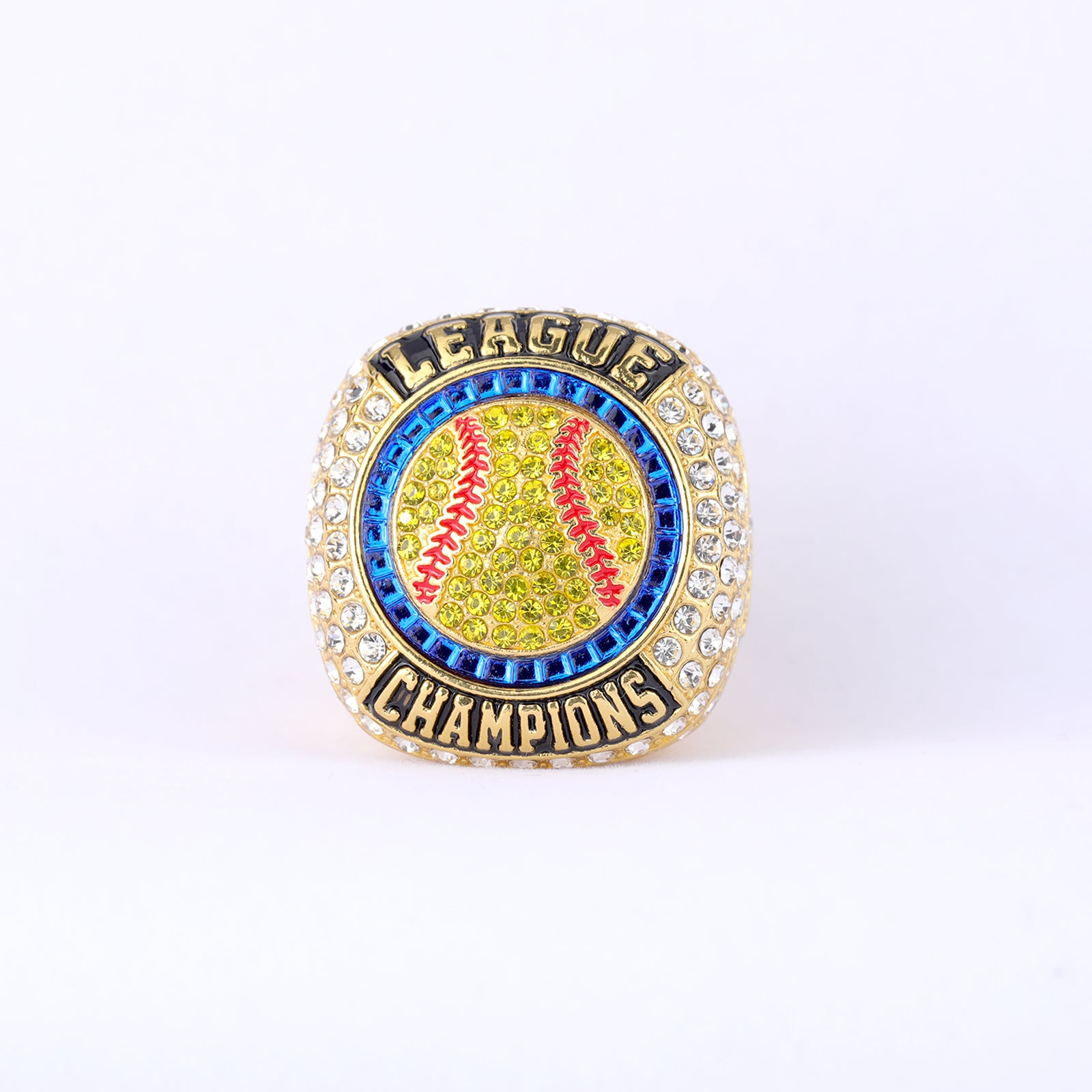 2026 Softball Championship Ring – Gold Finish | League Champions Award Ring
