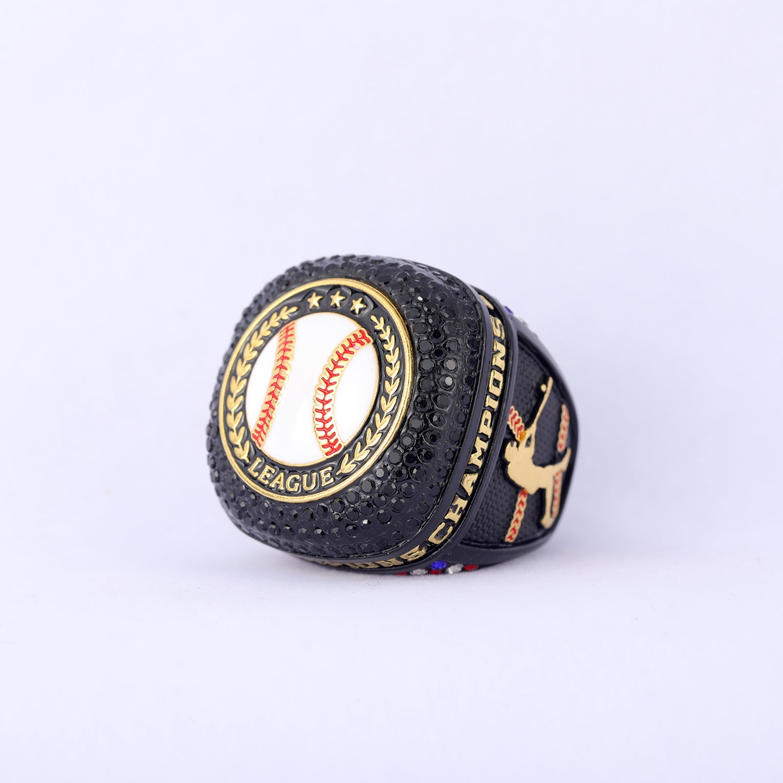 Youth League Champion Baseball Ring – Black Ice Gold Classic