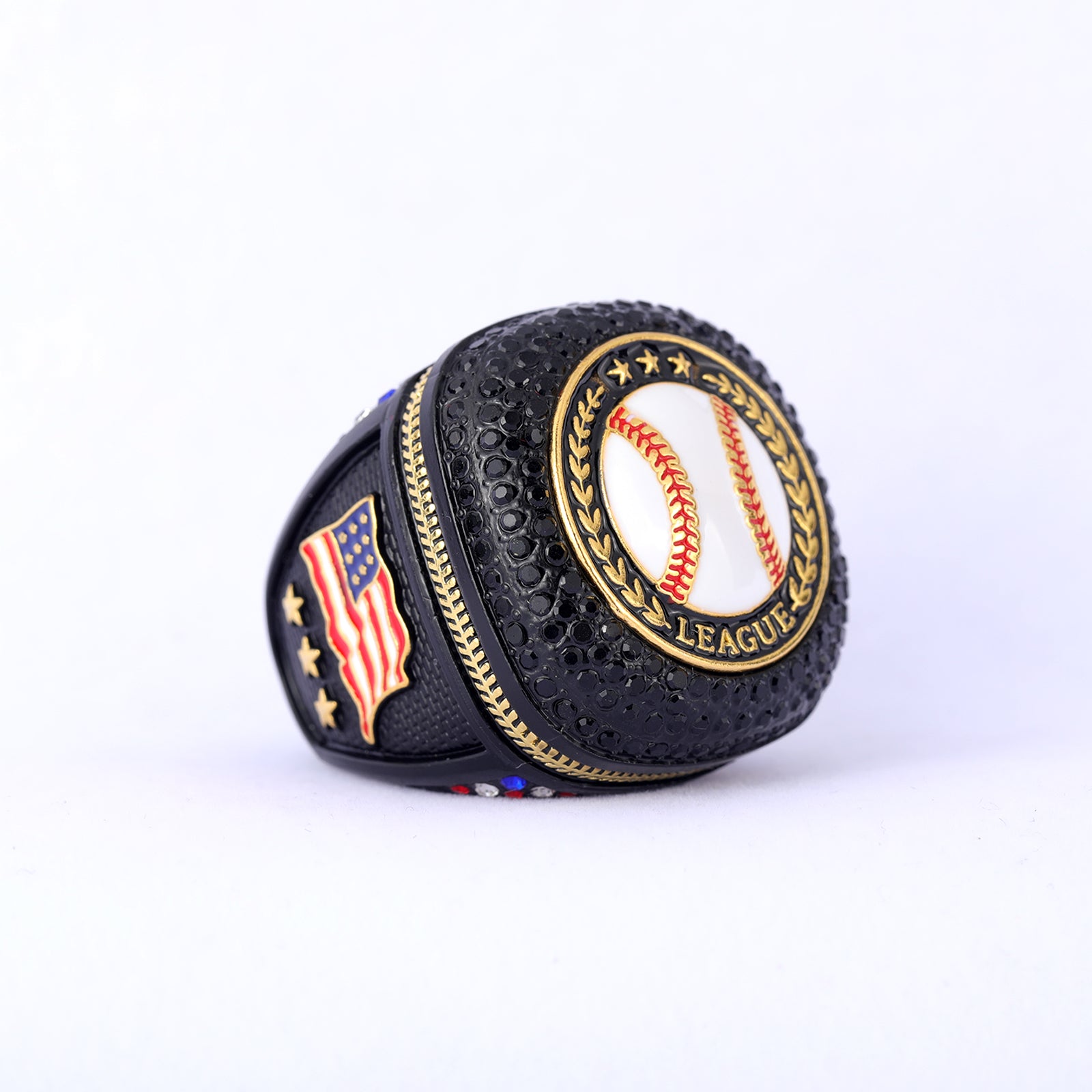 Youth League Baseball Ring – Black Ice Gold Classic