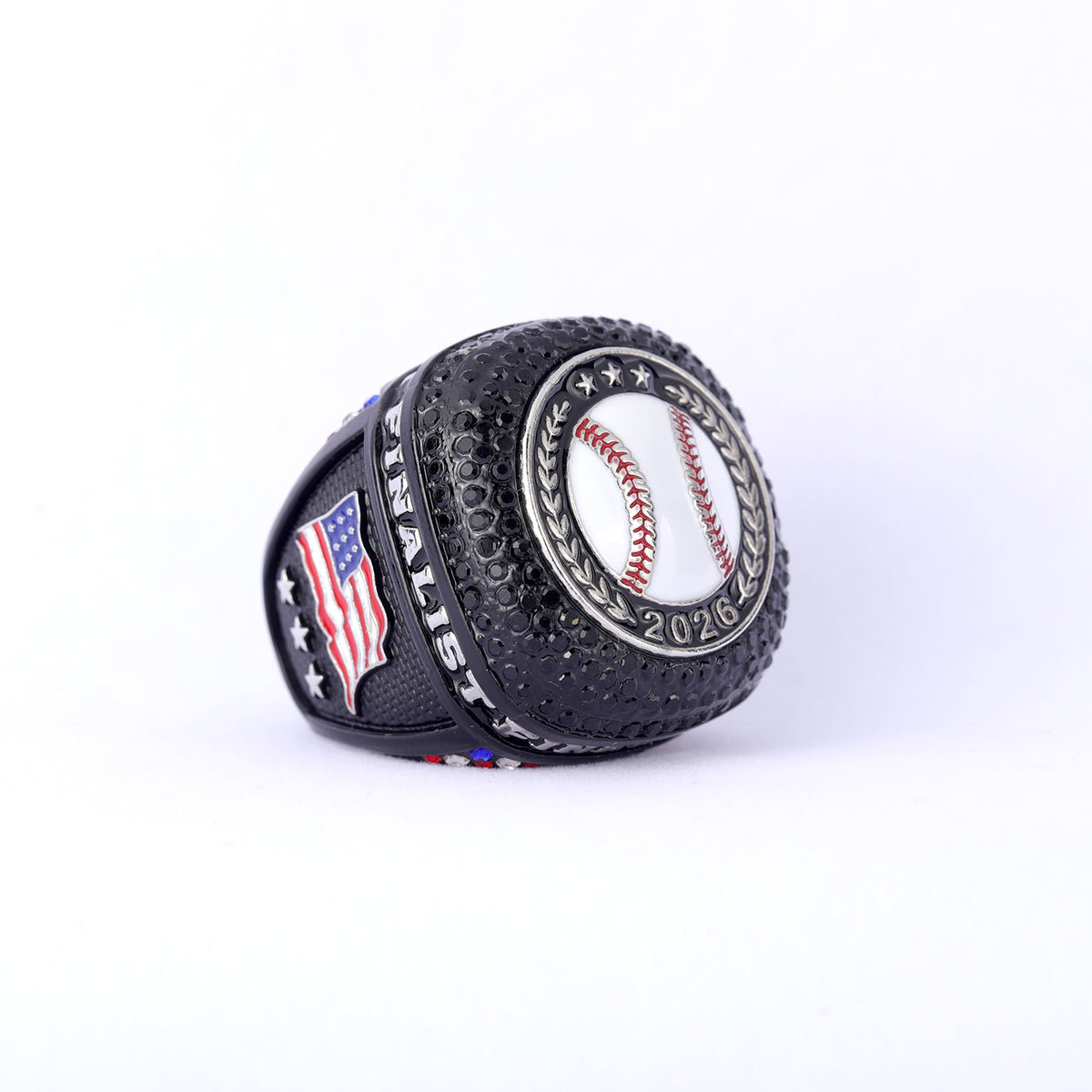 2026 Finalist Baseball Ring – Black & Silver Edition