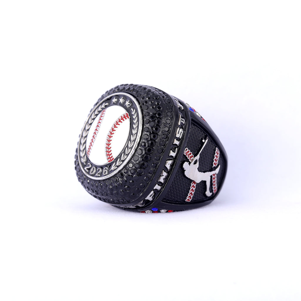 2026 Finalist Baseball Ring – Black & Silver Edition