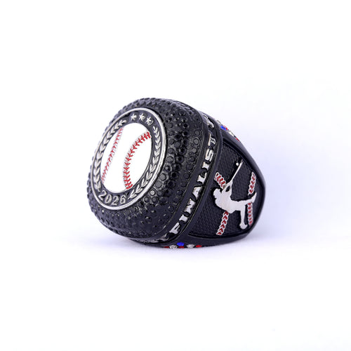 2026 Finalist Baseball Ring – Black & Silver Edition
